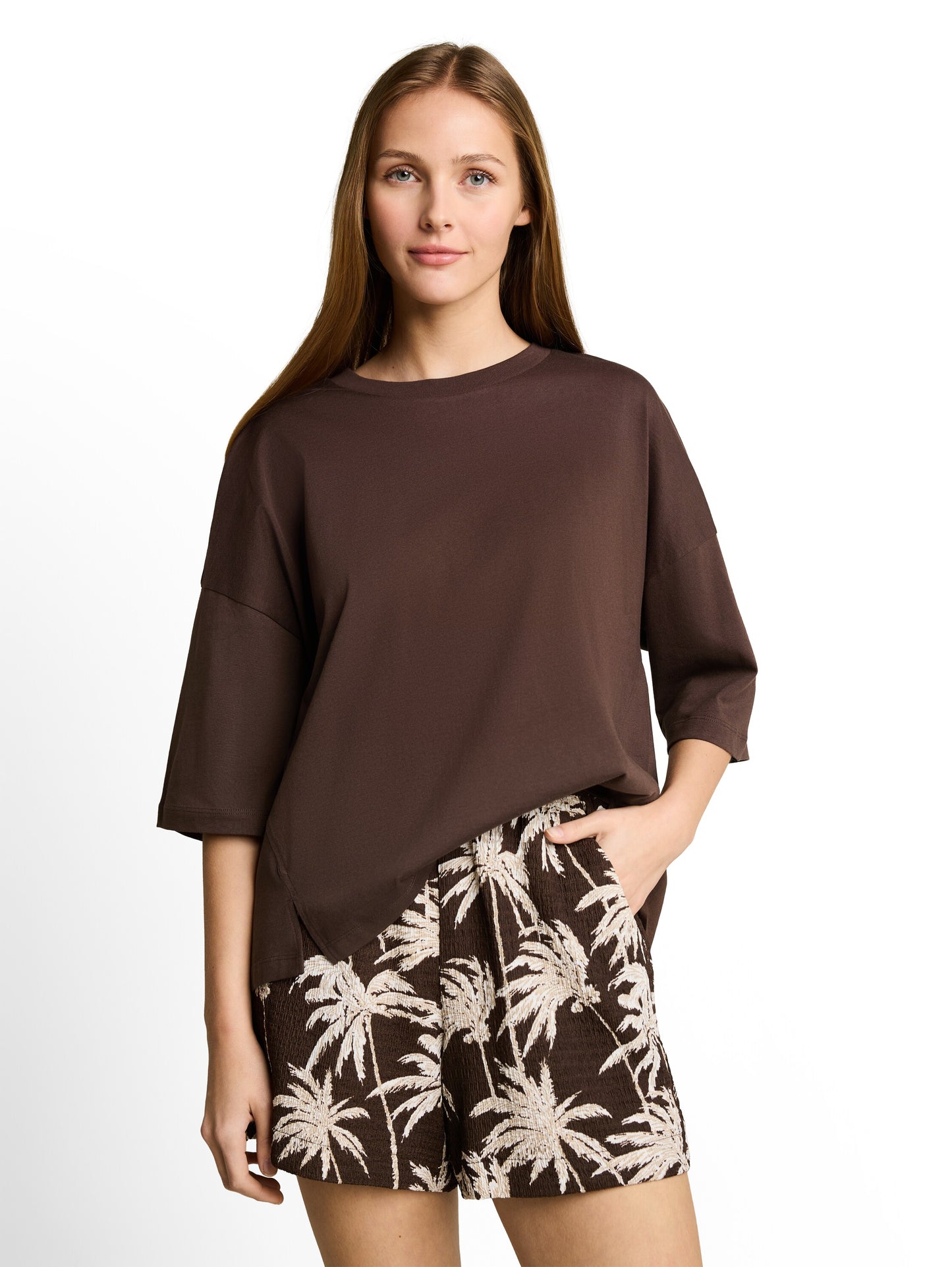 Boxy Fit T-Shirt aus Baumwolle