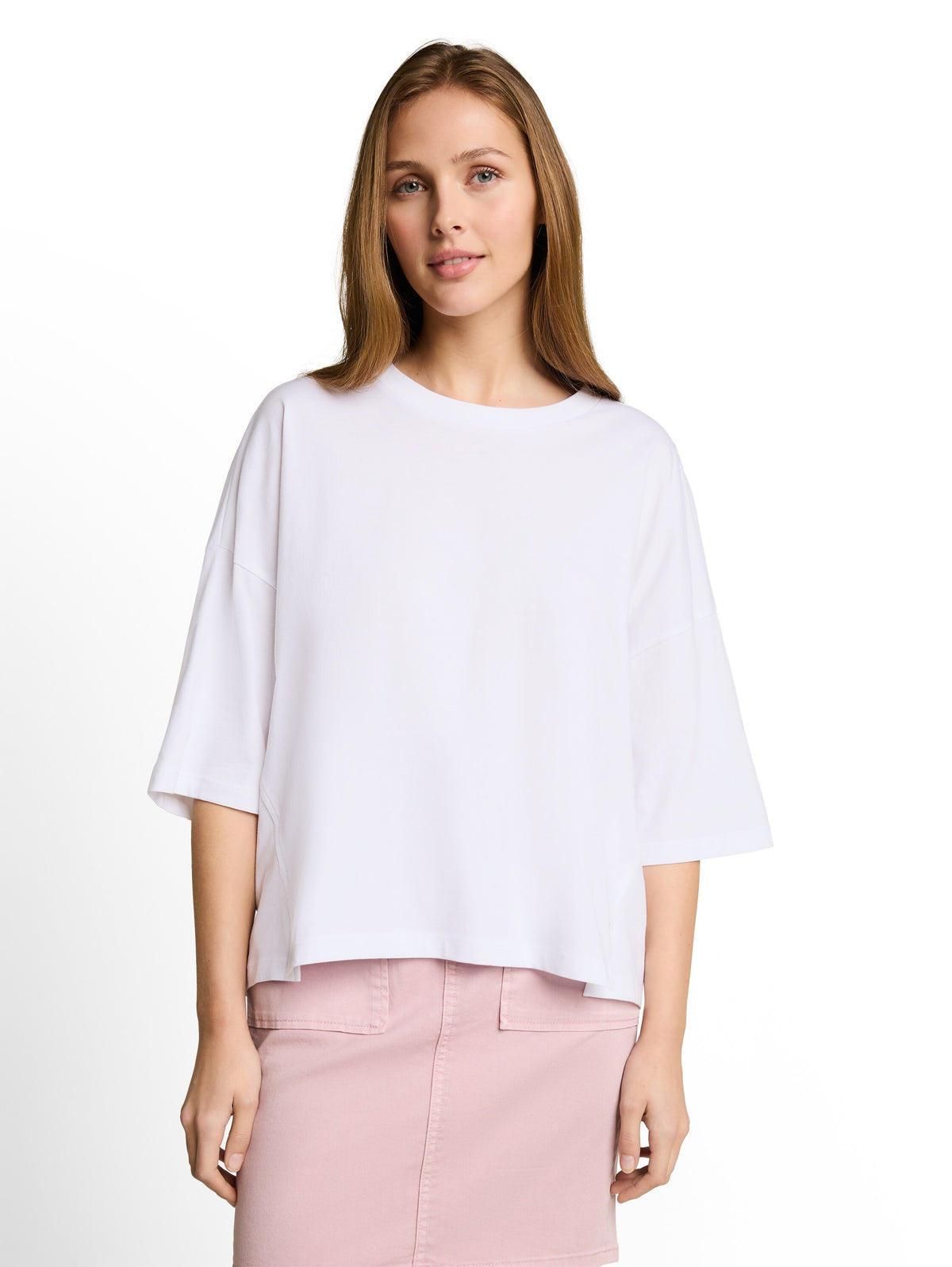Boxy Fit T-Shirt aus Baumwolle