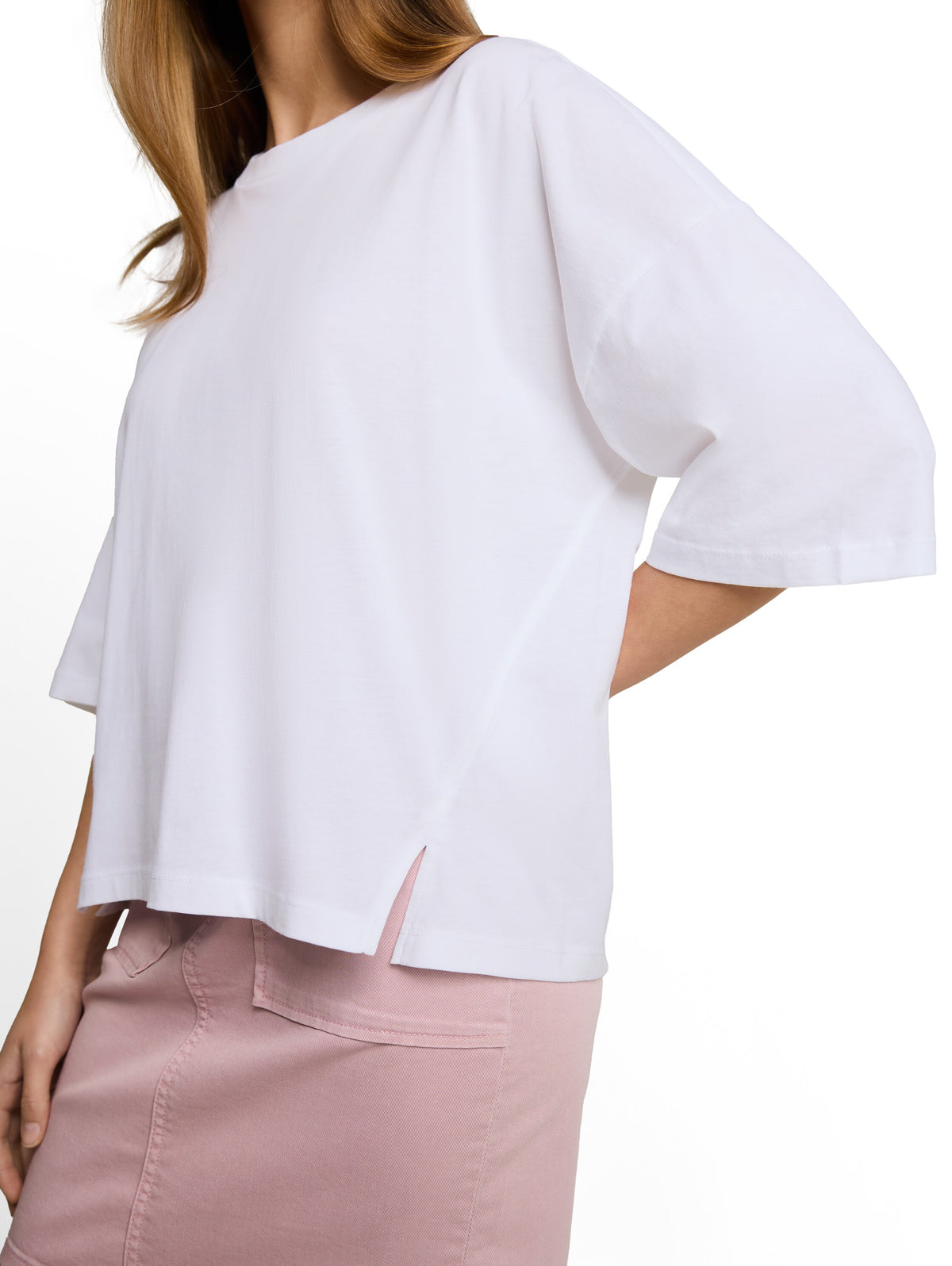 Boxy Fit T-Shirt aus Baumwolle