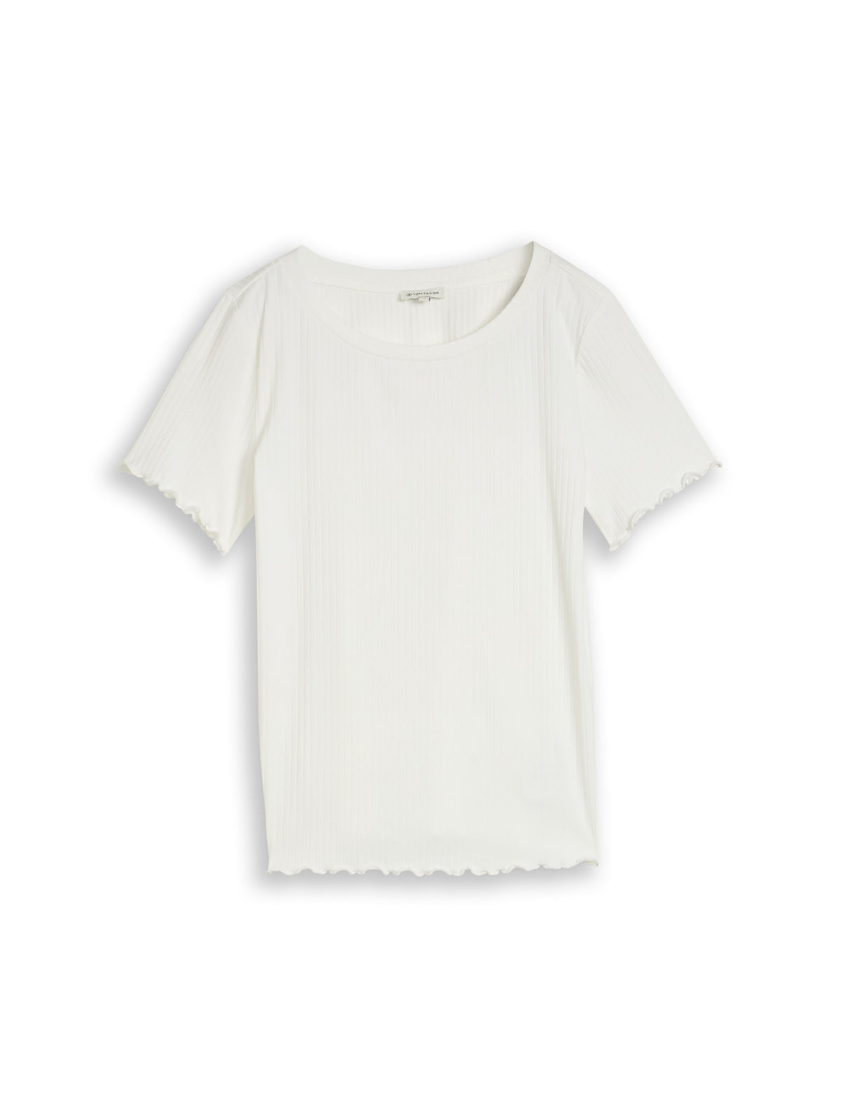 T-Shirt mit Rippstruktur