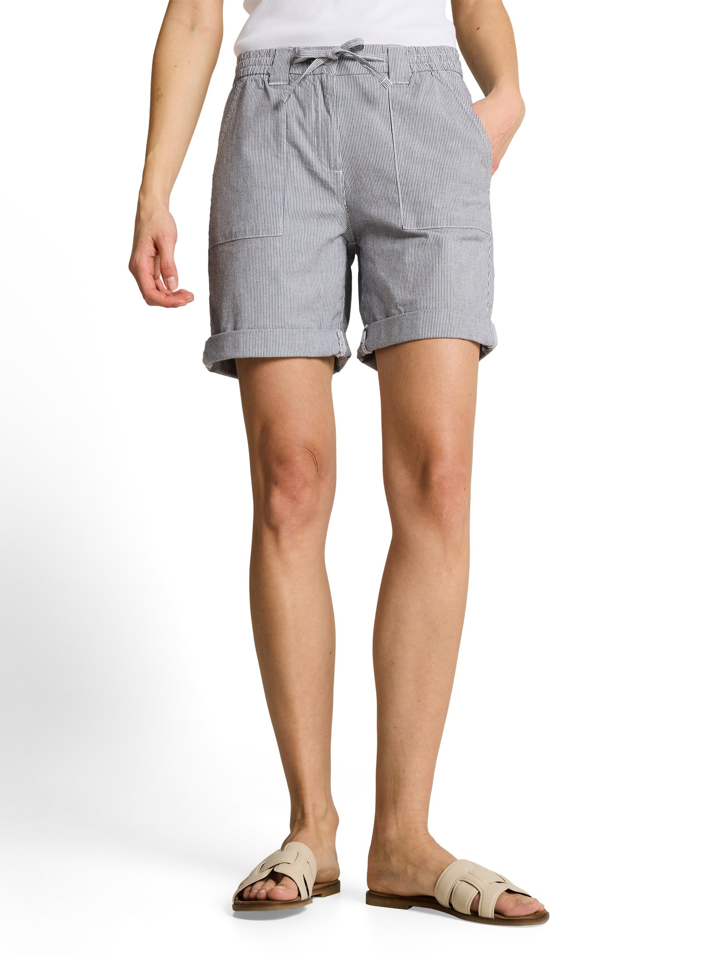 Chino Bermuda Shorts mit Kordelzug
