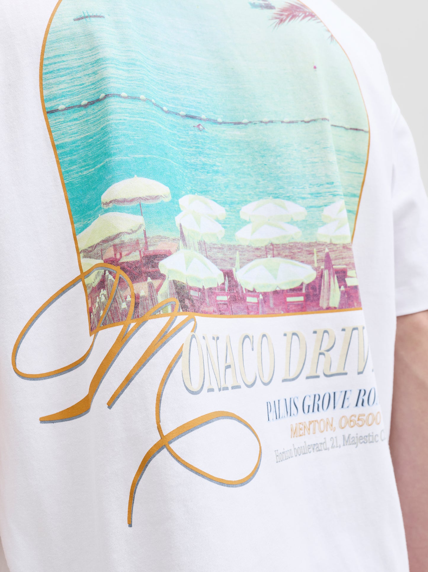 JORSANREMO BACK TEE SS CREW NECK SN