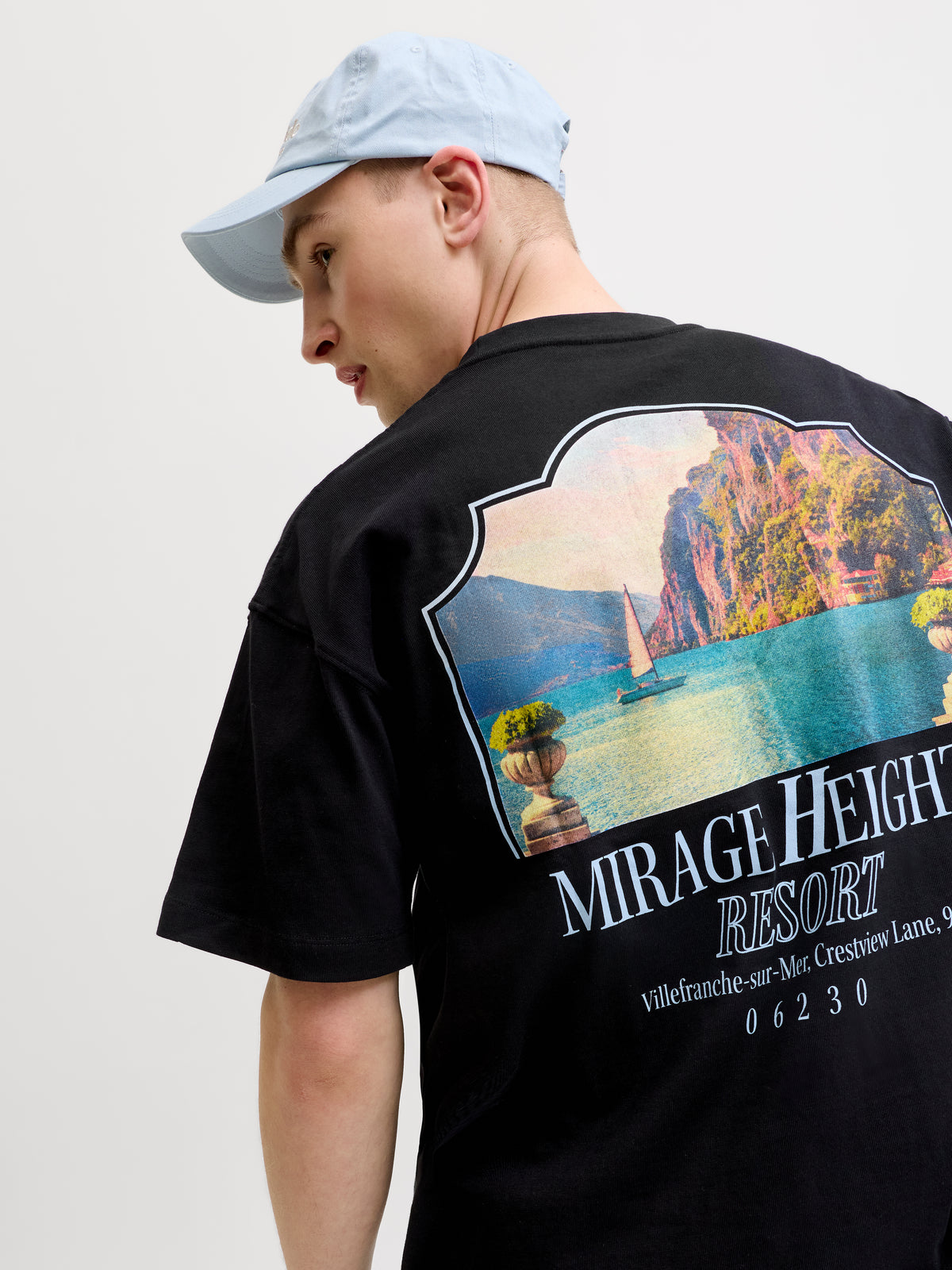 JORSANREMO BACK TEE SS CREW NECK SN