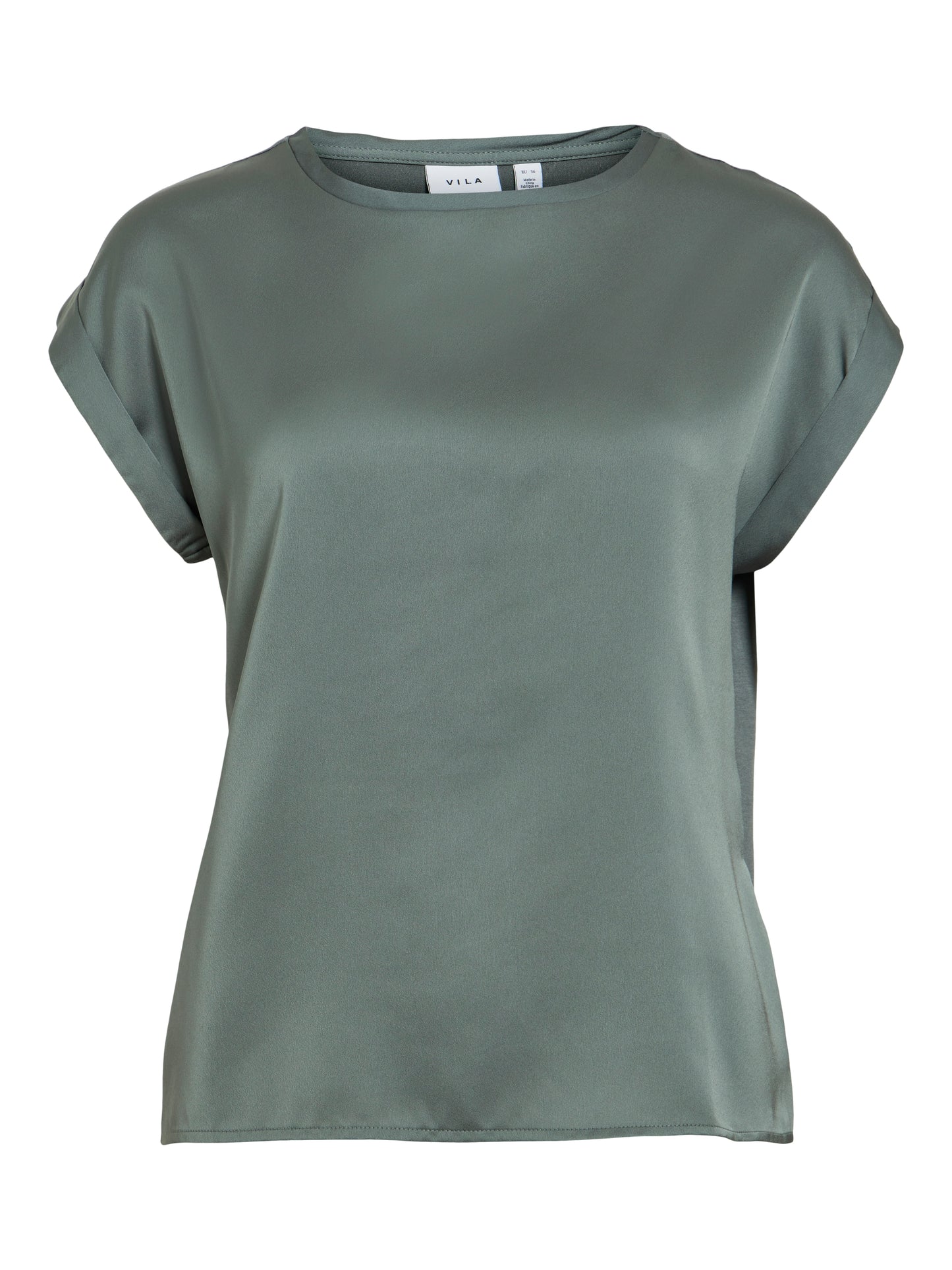 VIELLETTE S/S SATIN TOP - NOOS