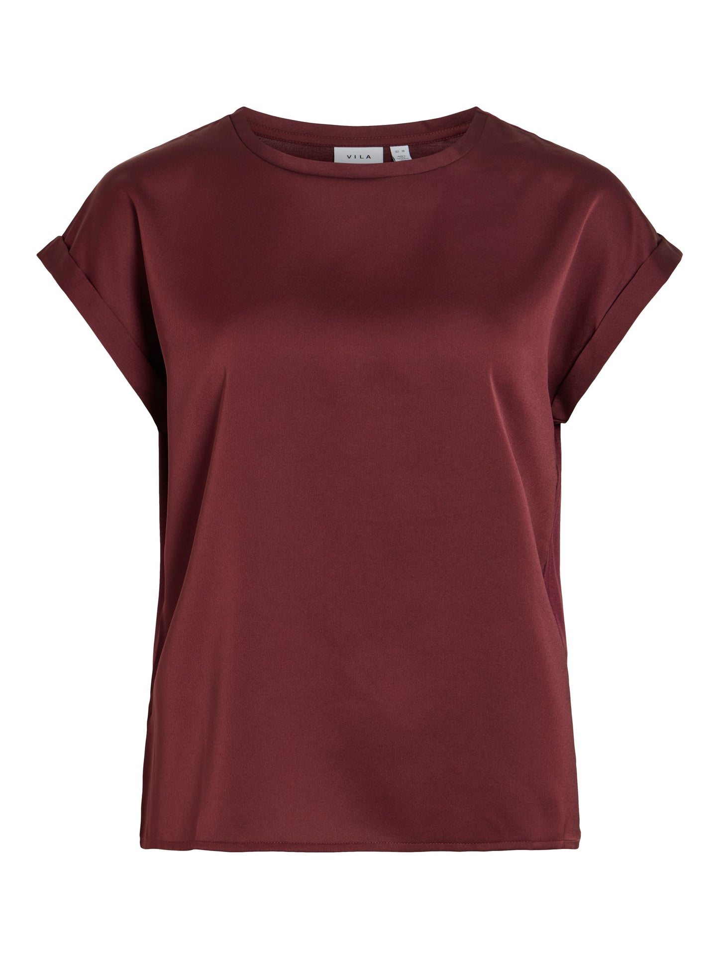 VIELLETTE S/S SATIN TOP - NOOS