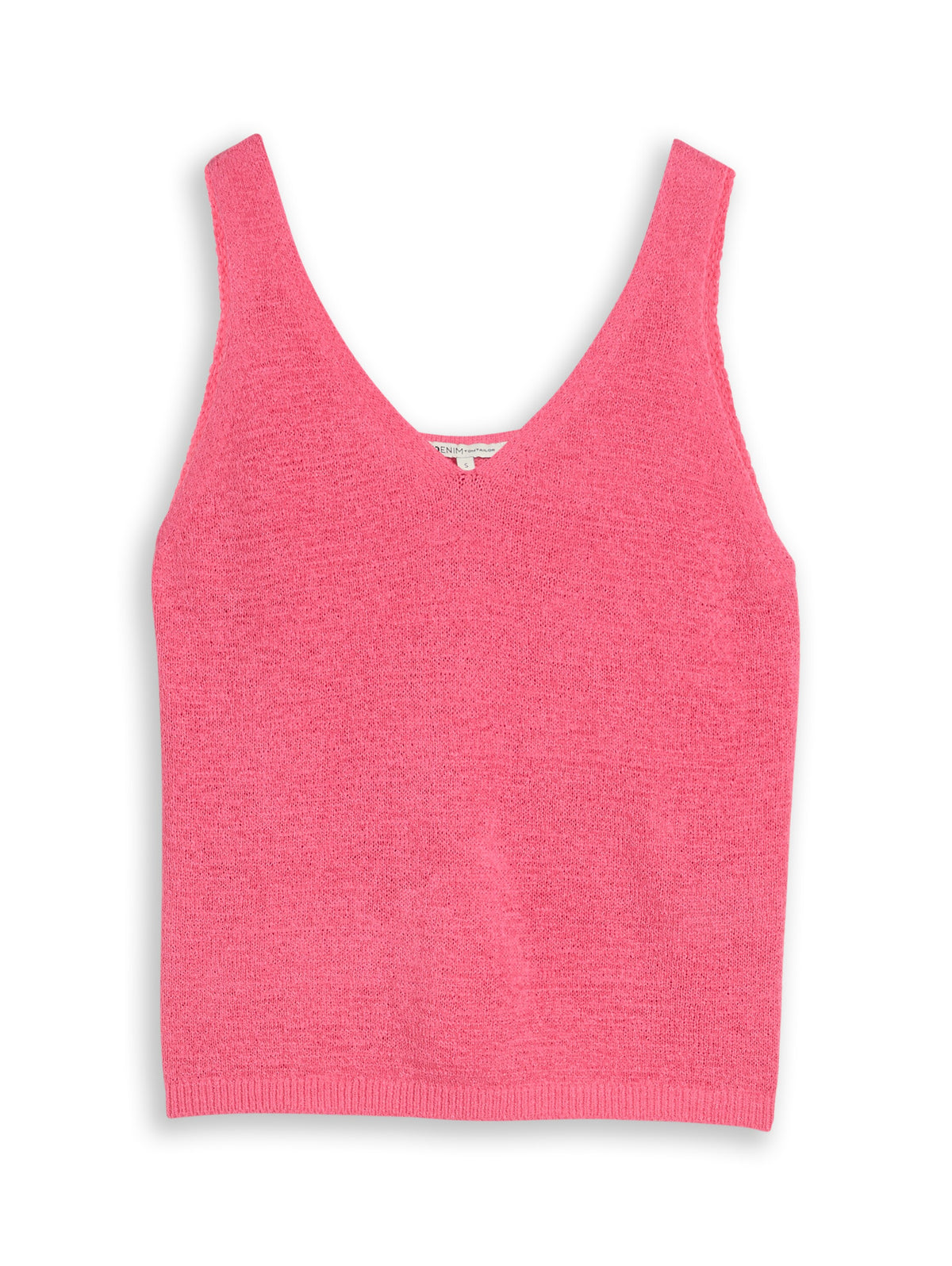 Relaxed Fit Stricktop mit V-Ausschnitt