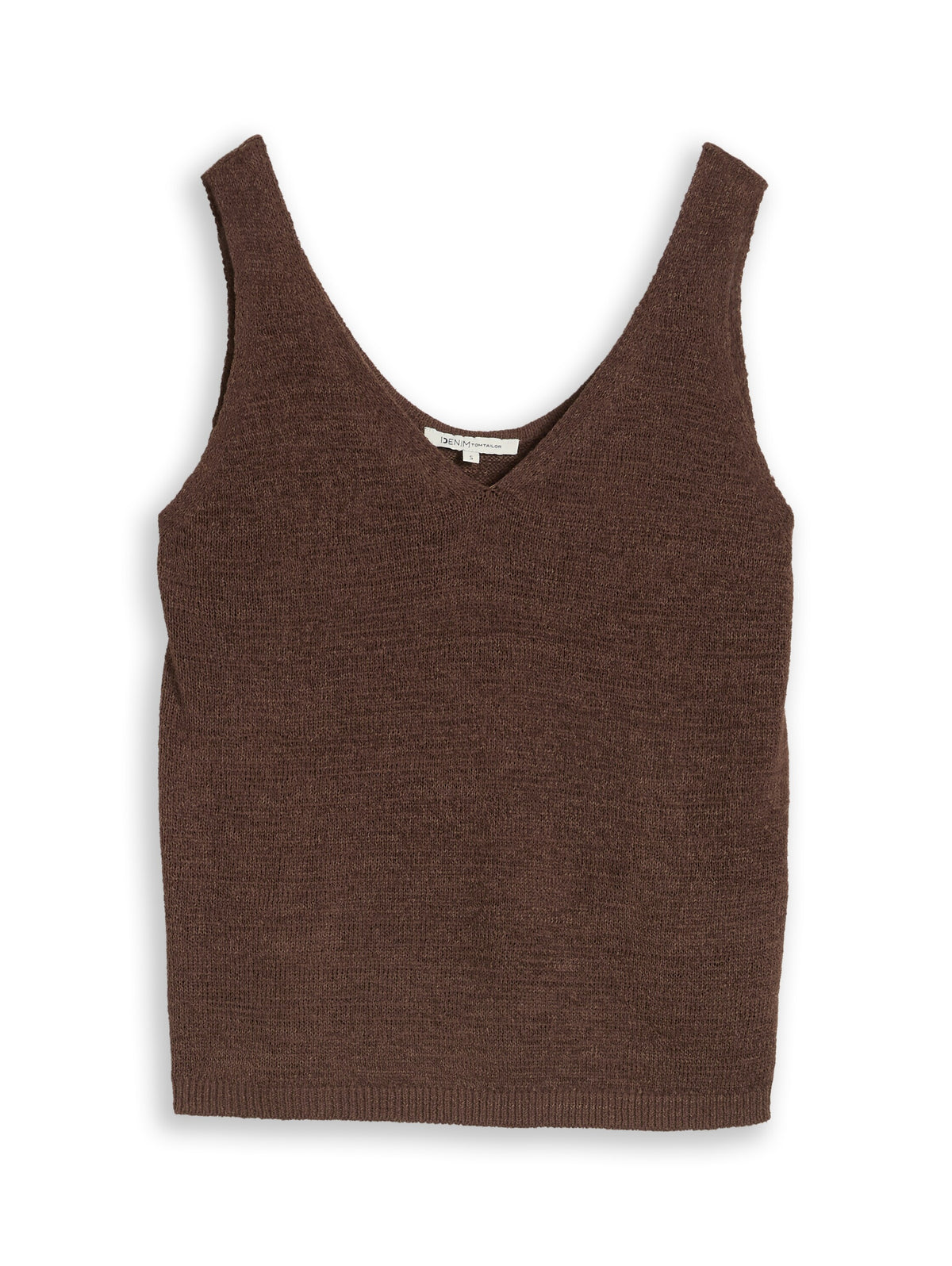 Relaxed Fit Stricktop mit V-Ausschnitt