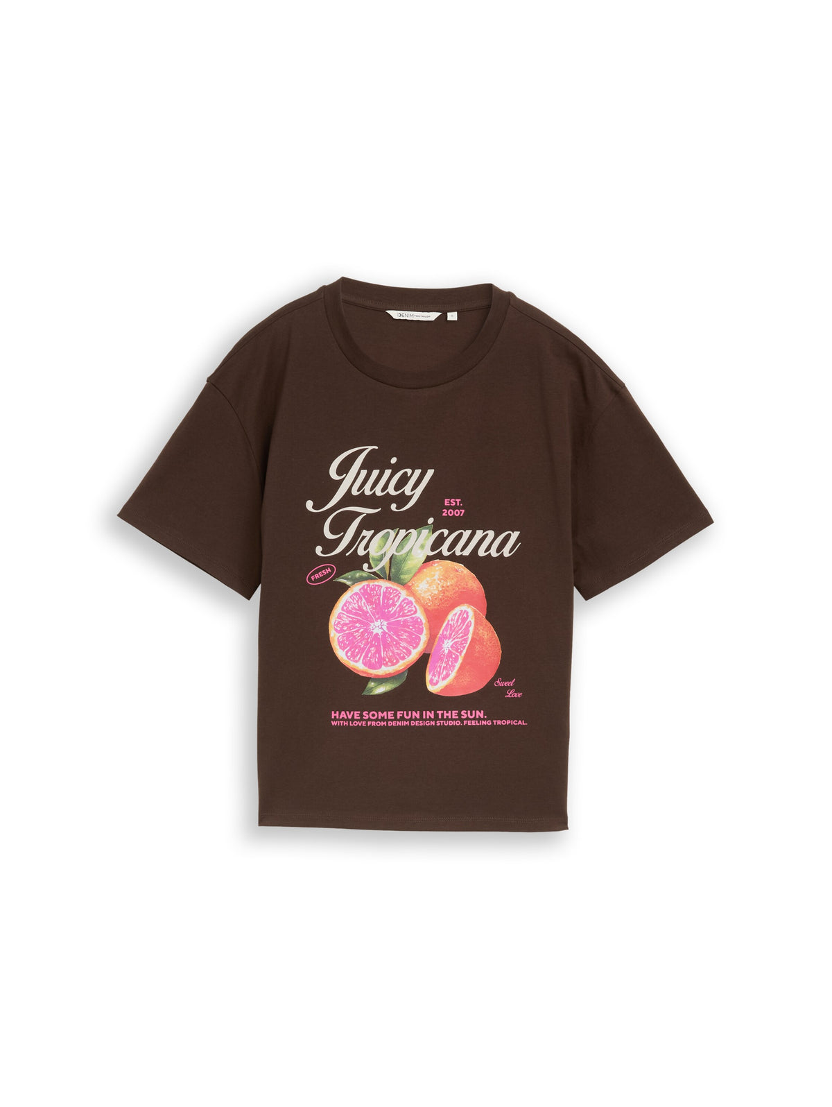 Boxy Fit T-Shirt mit Print