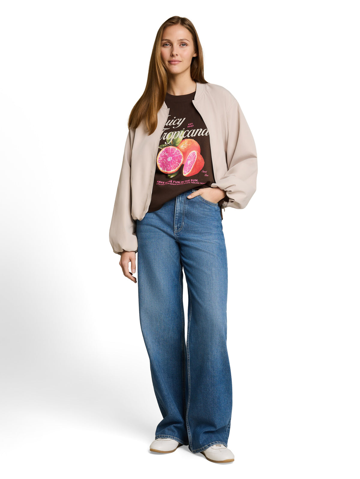 Boxy Fit T-Shirt mit Print