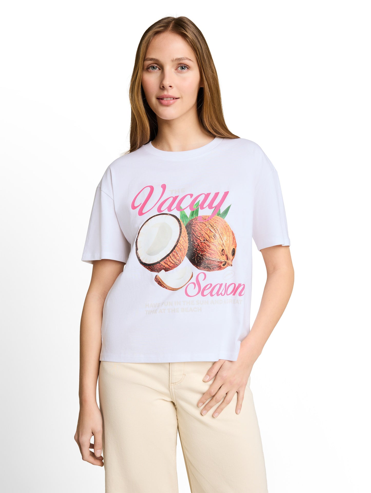 Boxy Fit T-Shirt mit Print