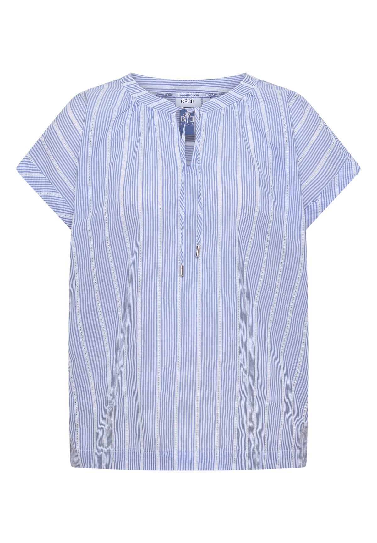 Dropped Shoulder Bluse mit Struktur