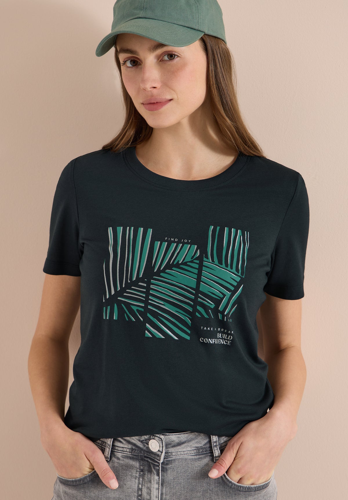 T-Shirt mit Rundhals und Artwork