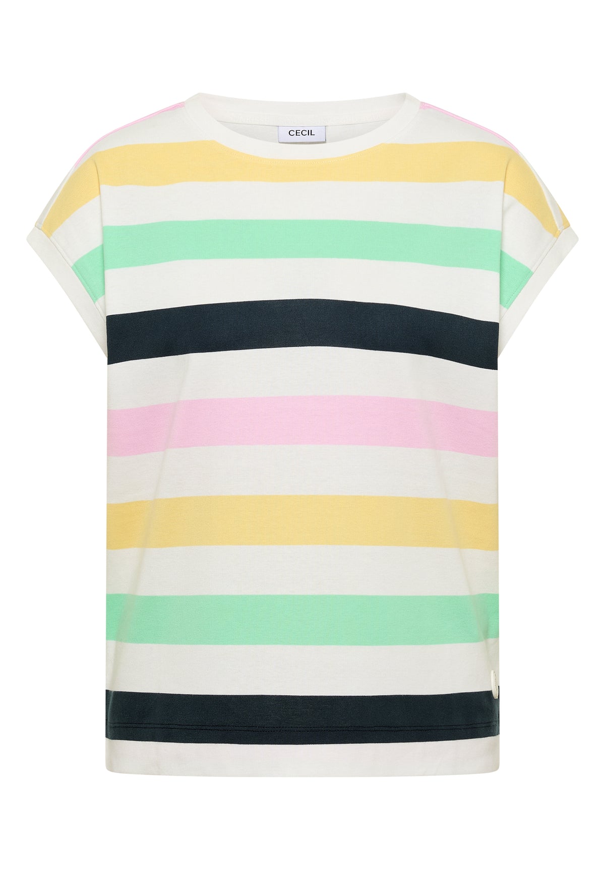 T-Shirt mit Multicolor Streifen