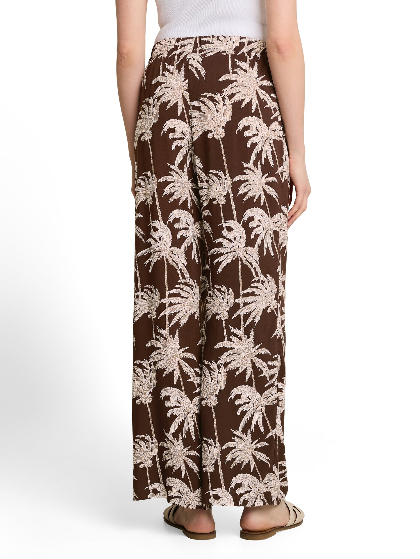 Wide Leg Hose mit Kordelzug