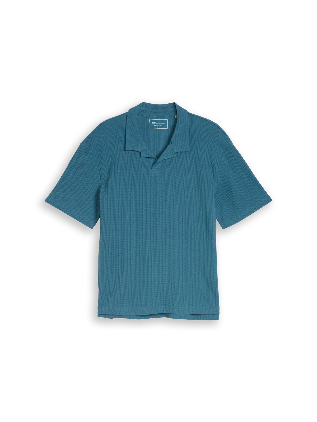 Relaxed Fit Poloshirt mit Waffelstruktur