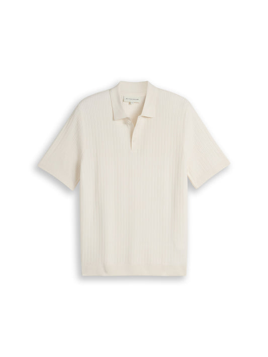 Strick-Poloshirt aus Baumwolle