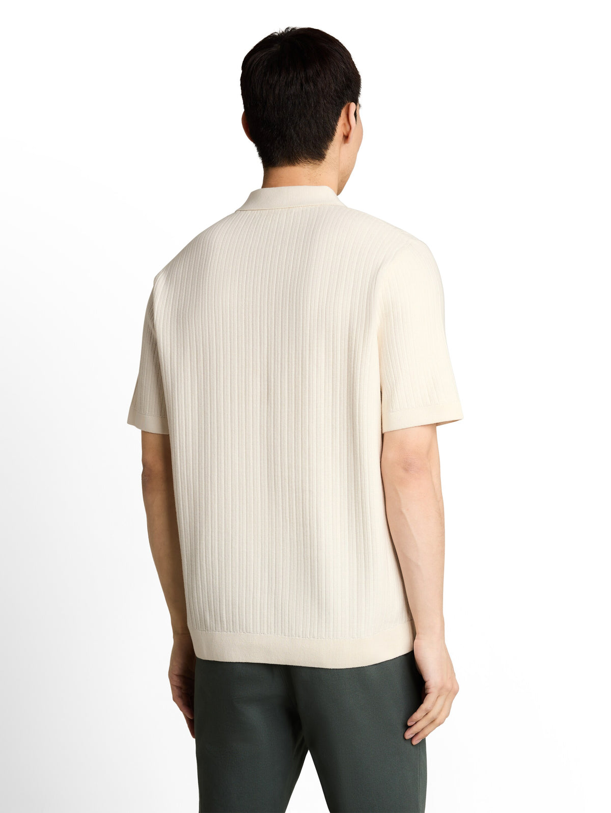 Strick-Poloshirt aus Baumwolle