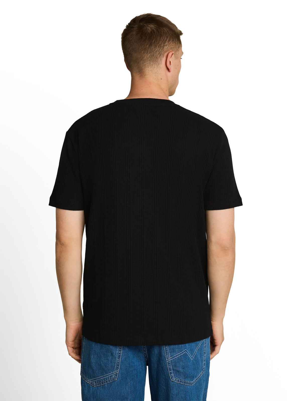 T-Shirt mit Waffelstruktur