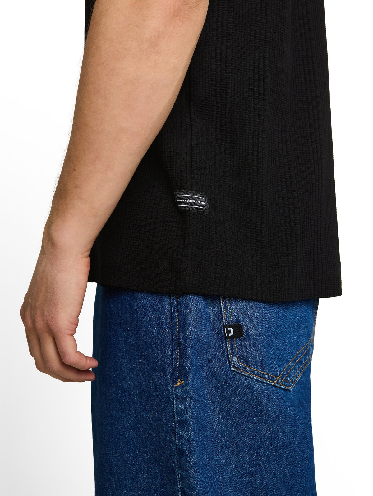 T-Shirt mit Waffelstruktur