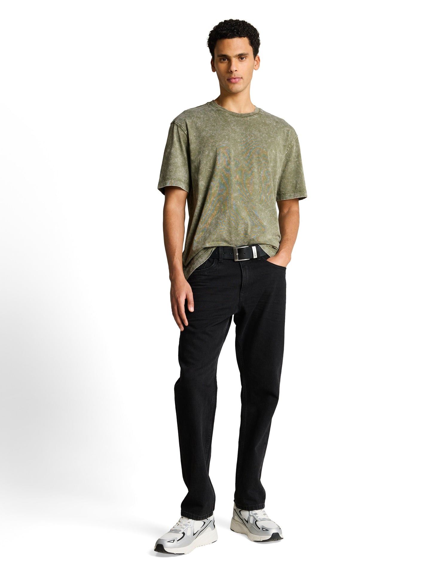 Relaxed Fit T-Shirt mit Washed-Out Effekt