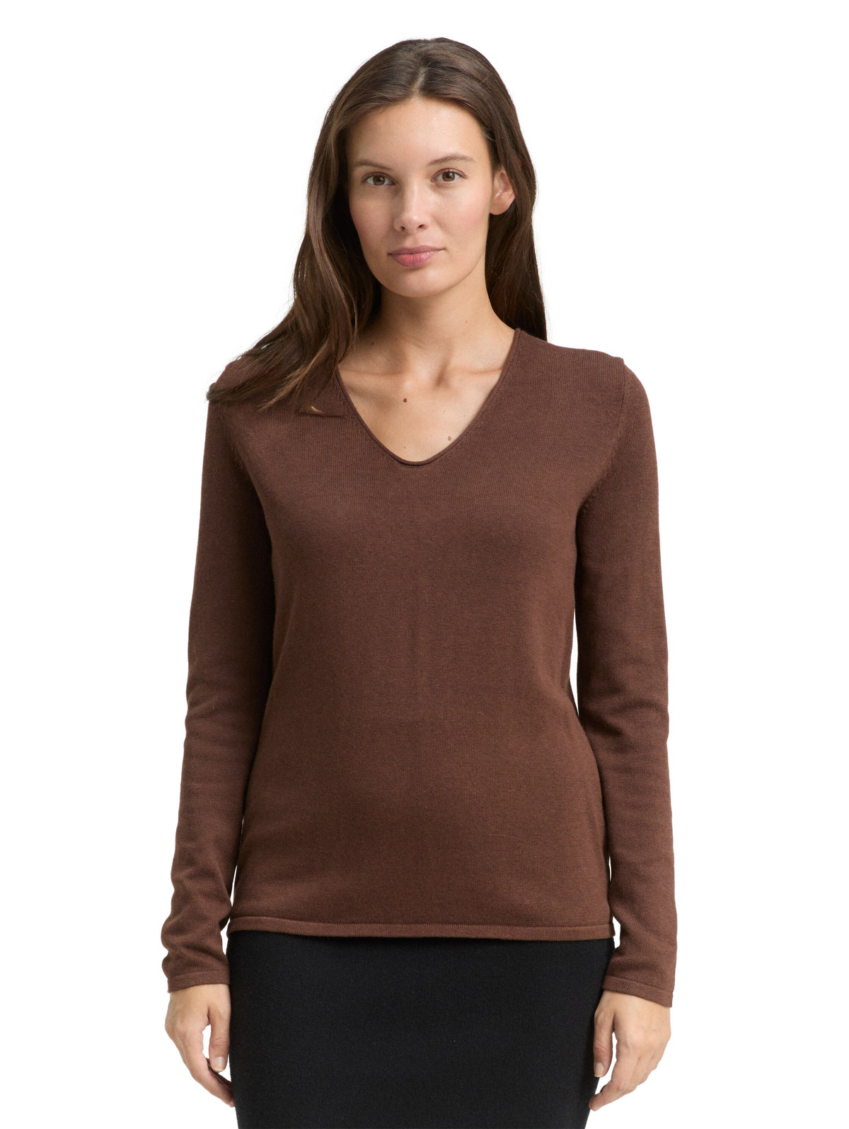 Strickpullover mit V-Ausschnitt