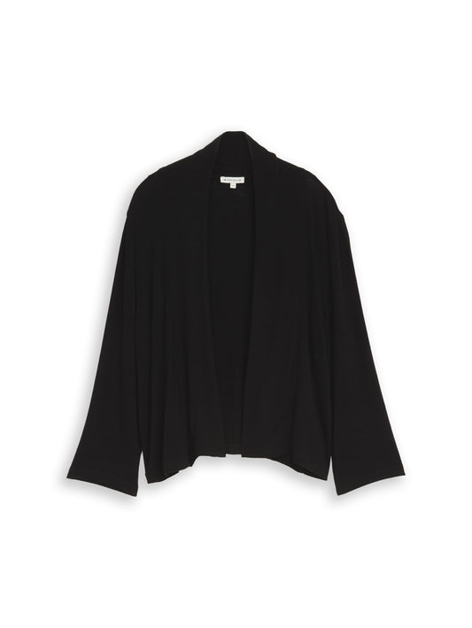 T-Shirt Cardigan mit Schalkragen