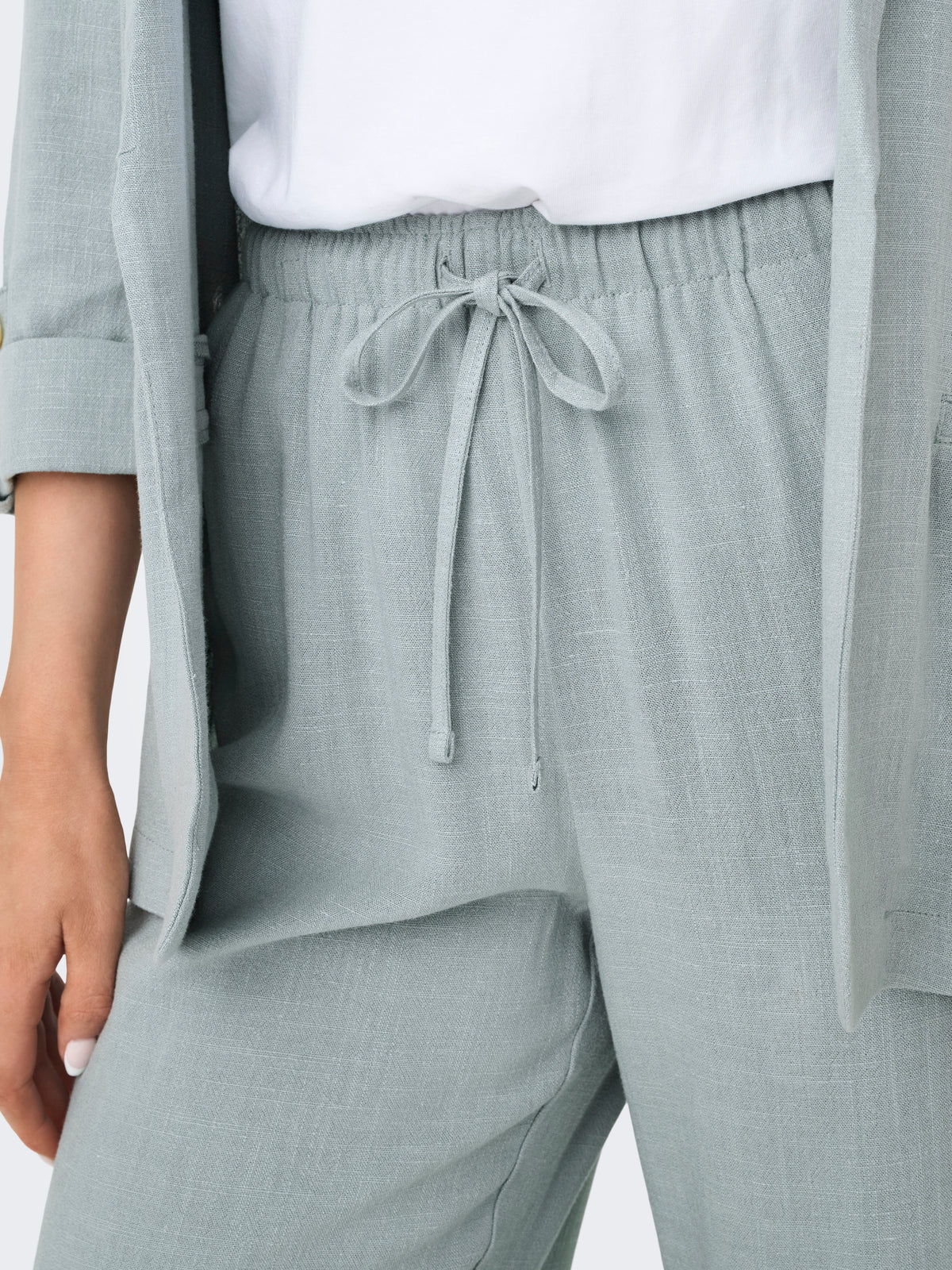 ONLSIESTA MW PULL-UP LINEN BL PNT NOOS