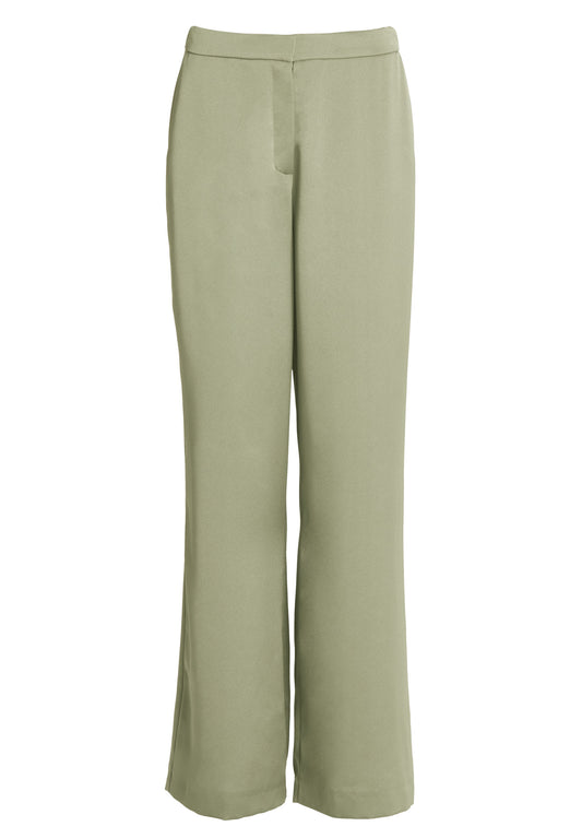 Hose aus Satin mit geradem Bein