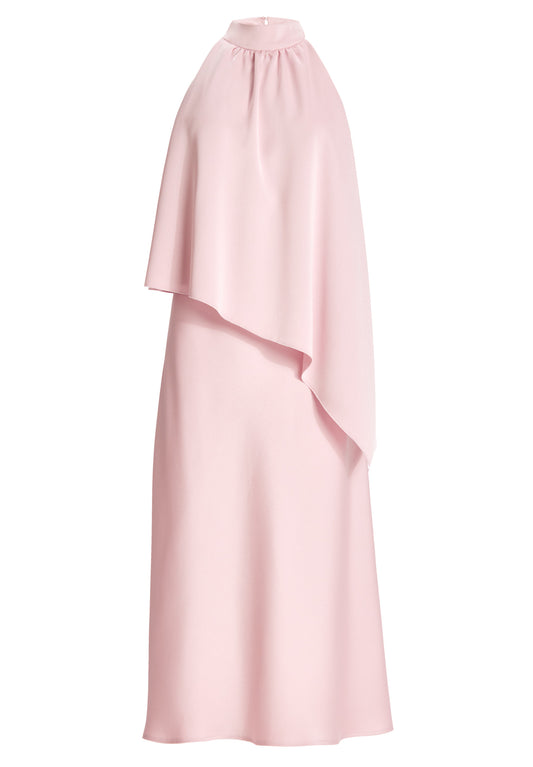 Cocktailkleid aus Satin mit amerikanischer Schulter