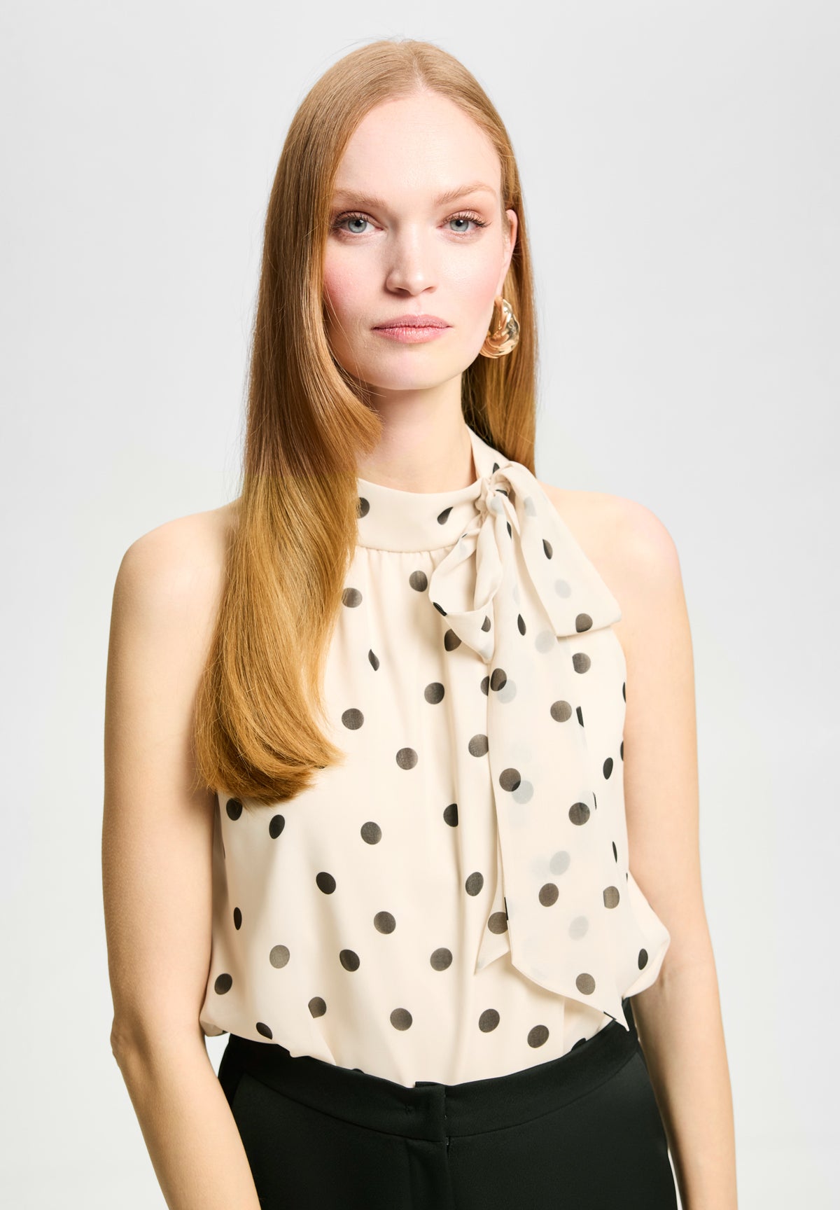 Schluppentop mit Polka Dots