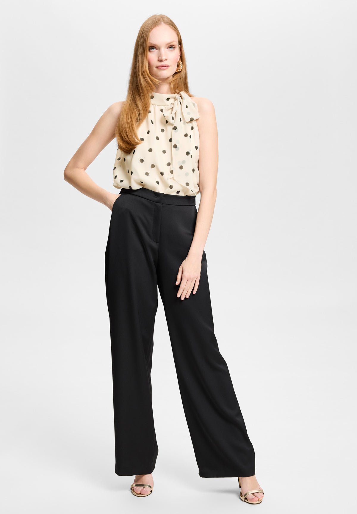 Schluppentop mit Polka Dots