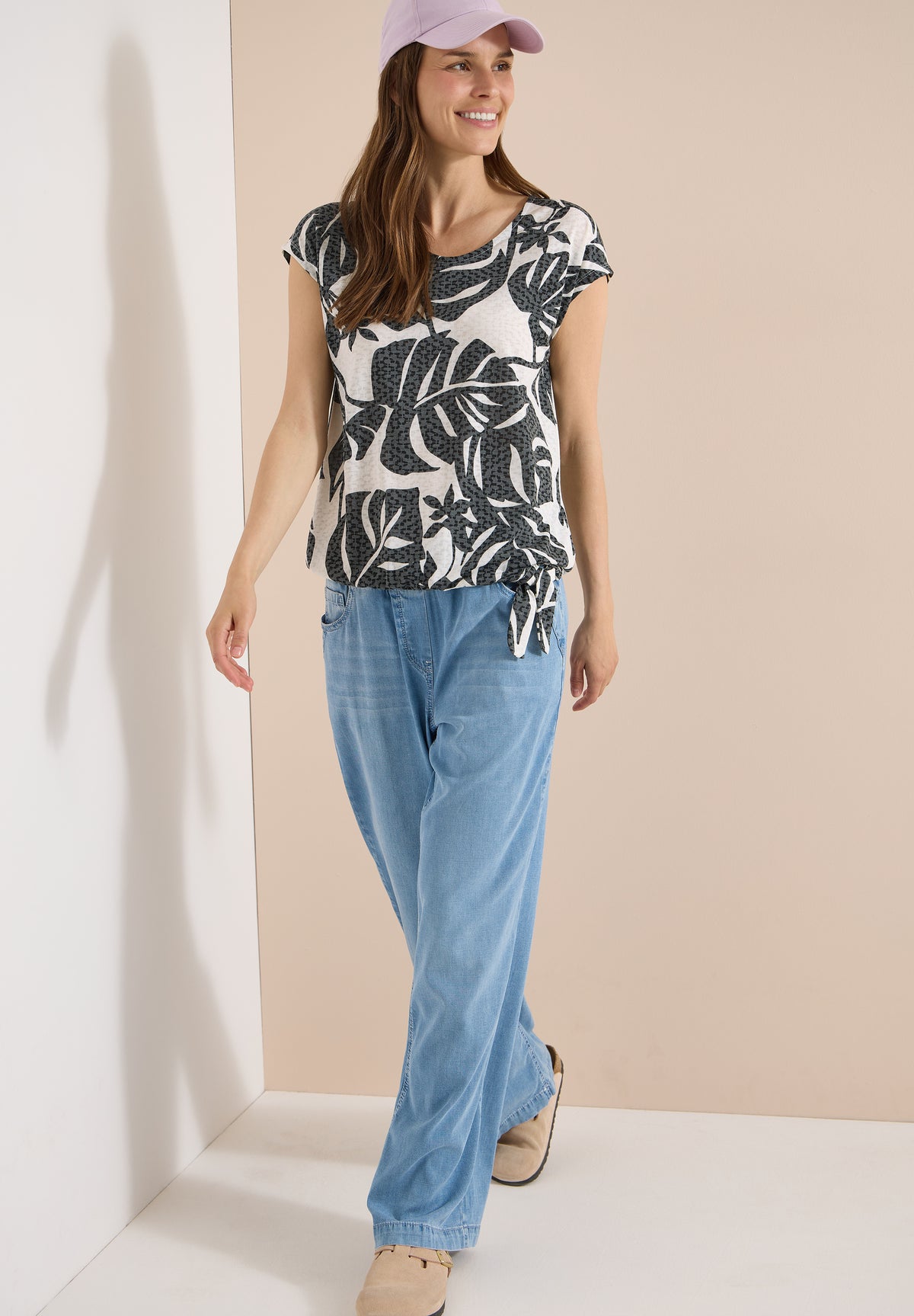 T-Shirt in Ausbrenner-Optik