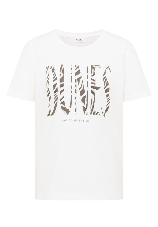 T-Shirt mit Rundhals und Frontprint