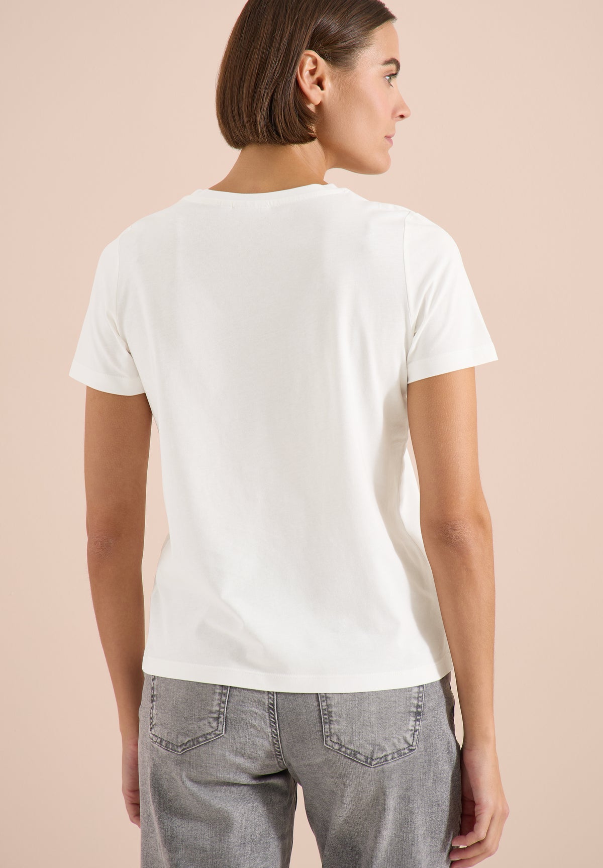 T-Shirt mit Rundhals und Frontprint