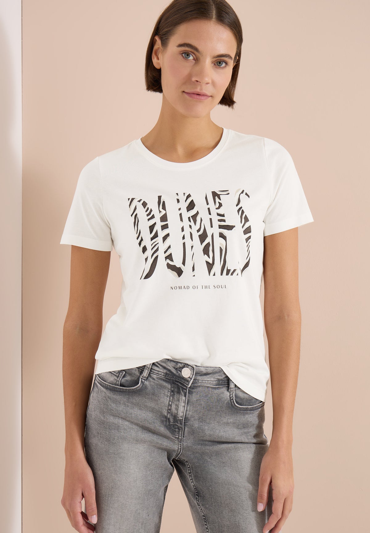 T-Shirt mit Rundhals und Frontprint