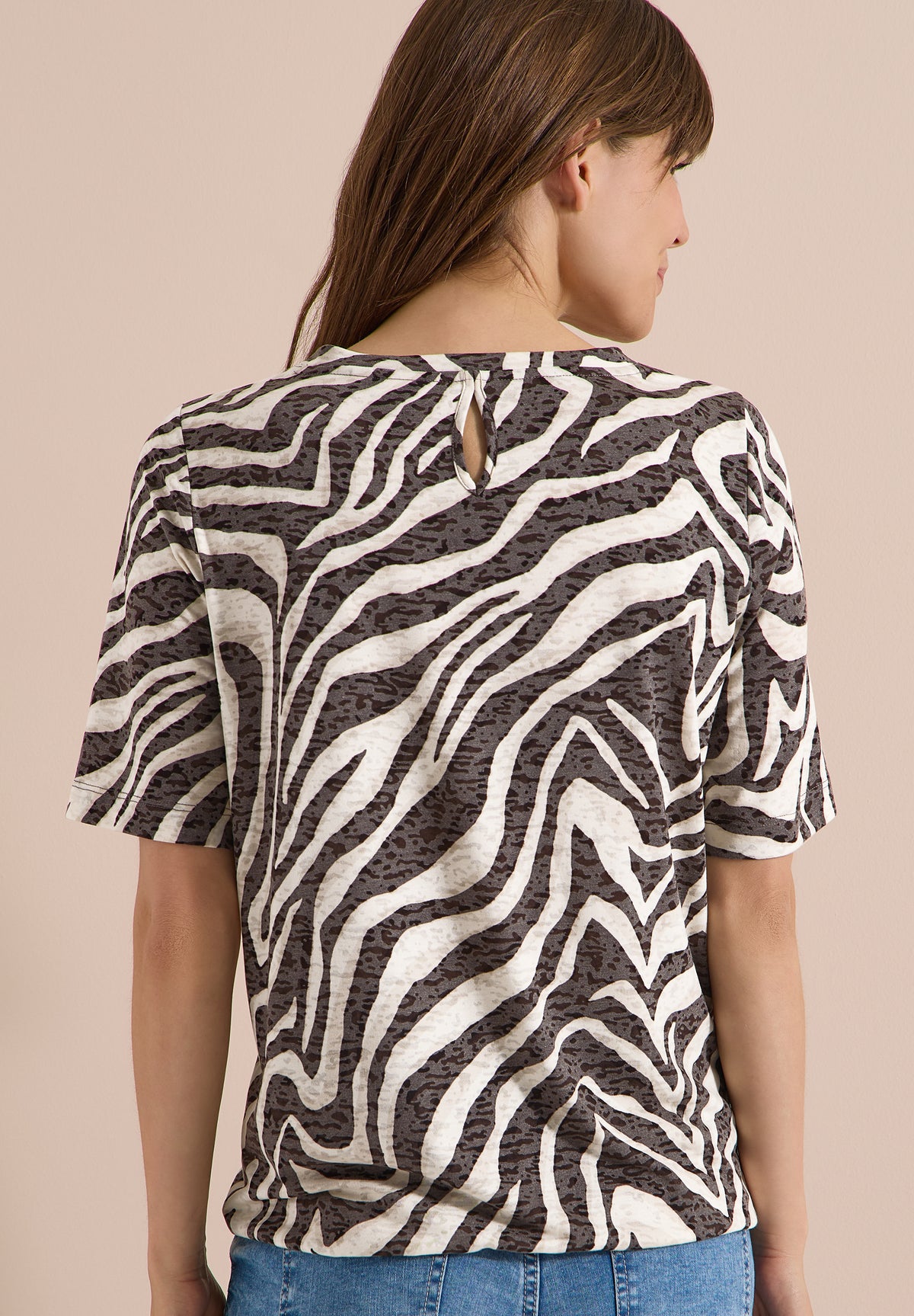 T-Shirt in Ausbrenner-Optik