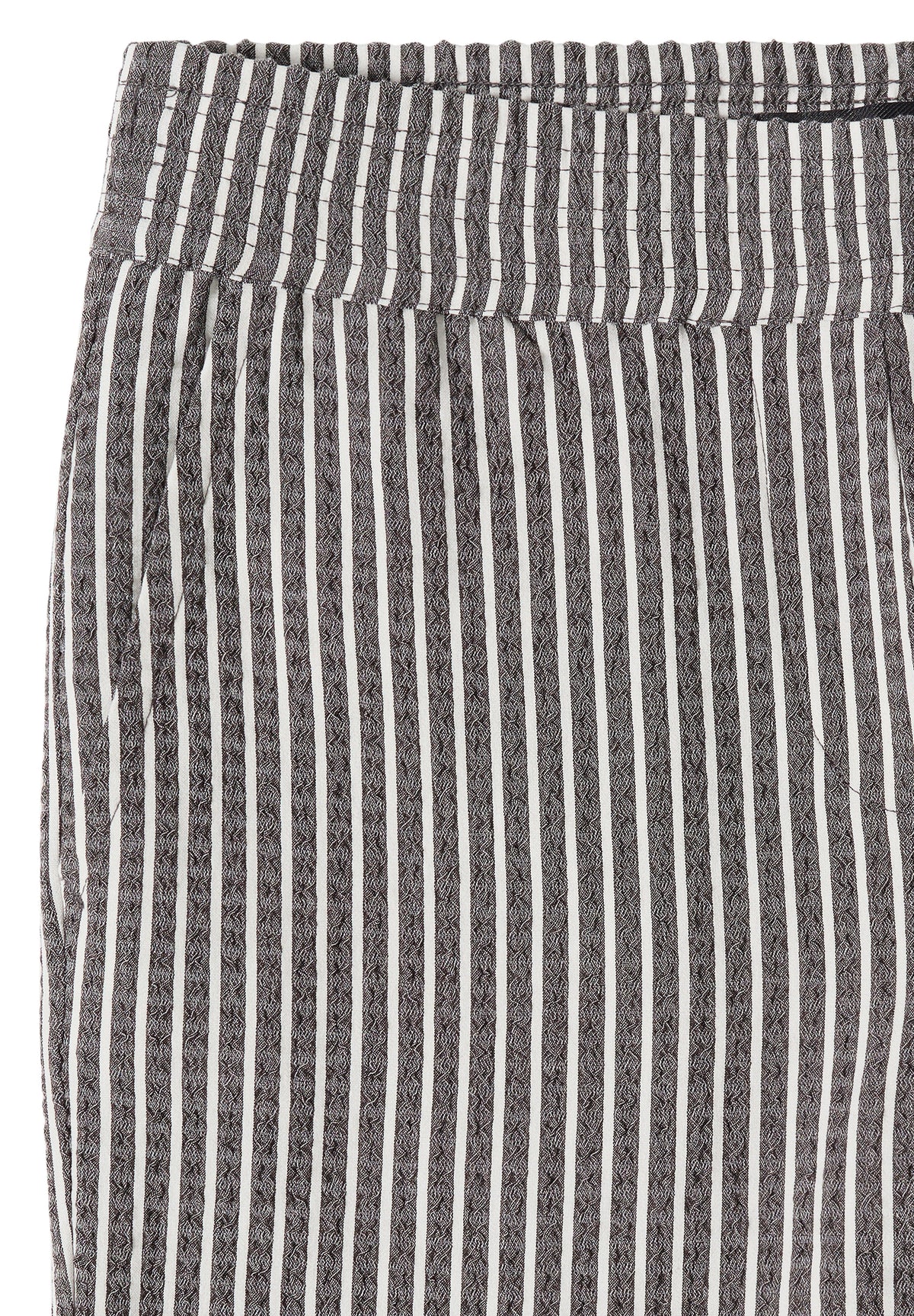 7/8 Wide Leg Hose in Seersucker-Qualität