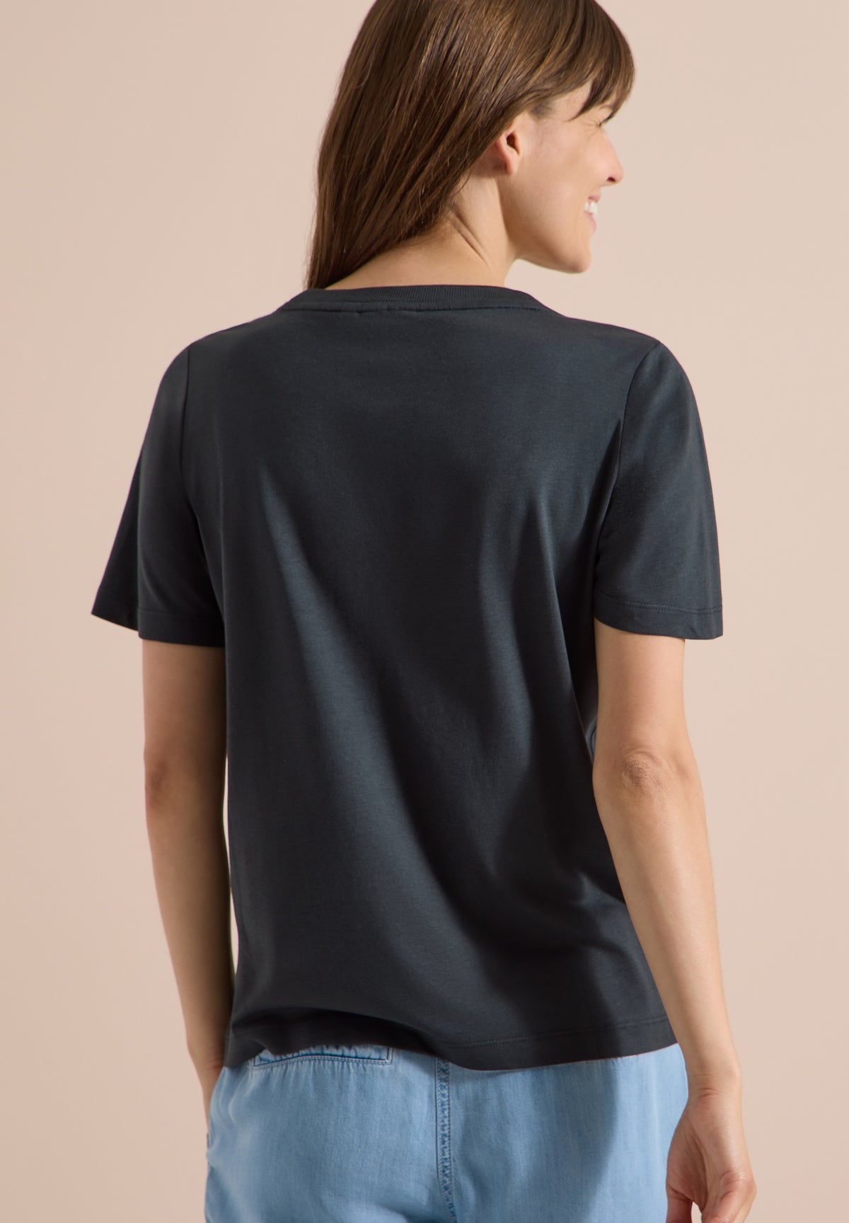 T-Shirt mit Rundhals und Frontprint