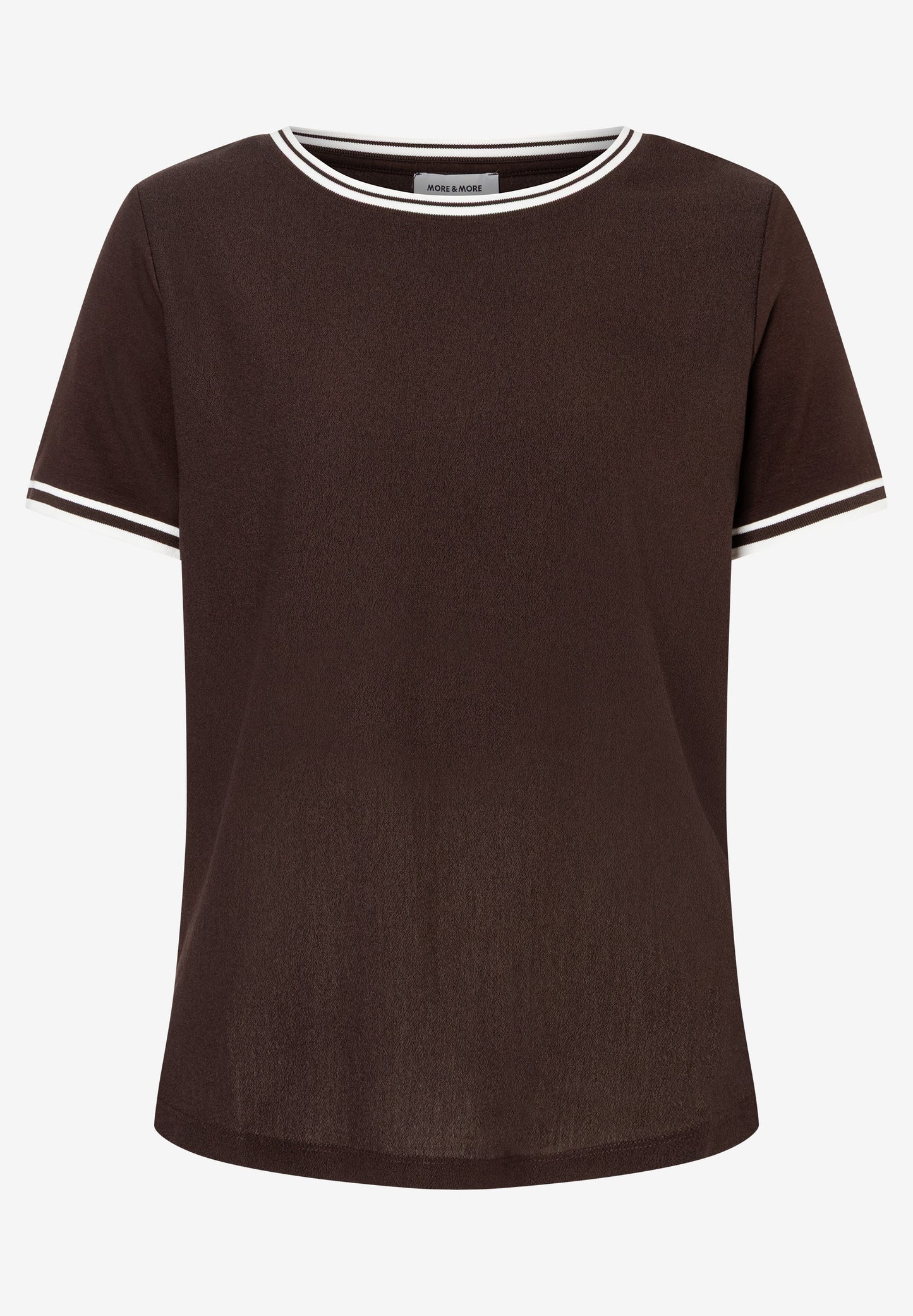 Blusenshirt mit Kontrastabschlüssen