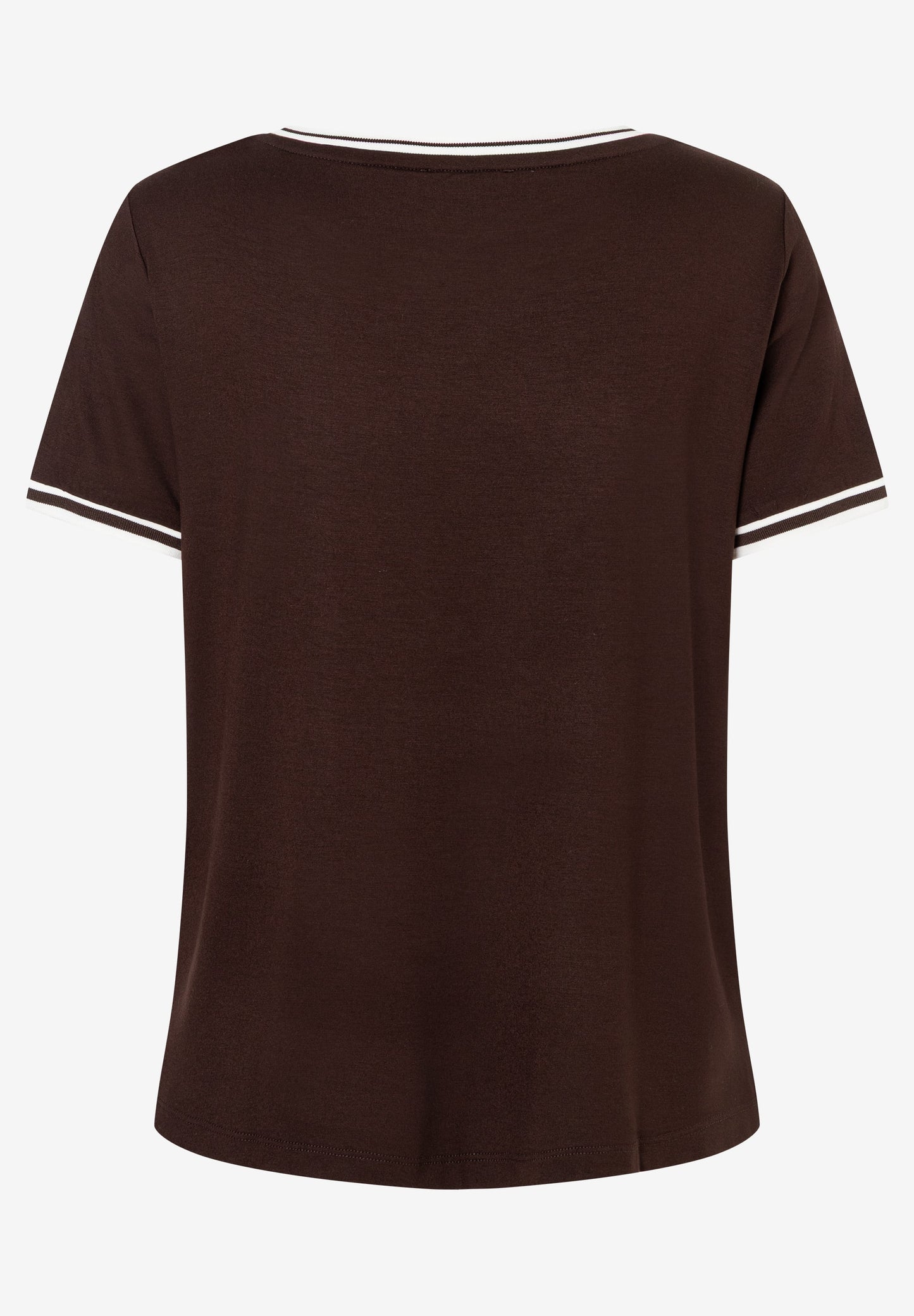 Blusenshirt mit Kontrastabschlüssen