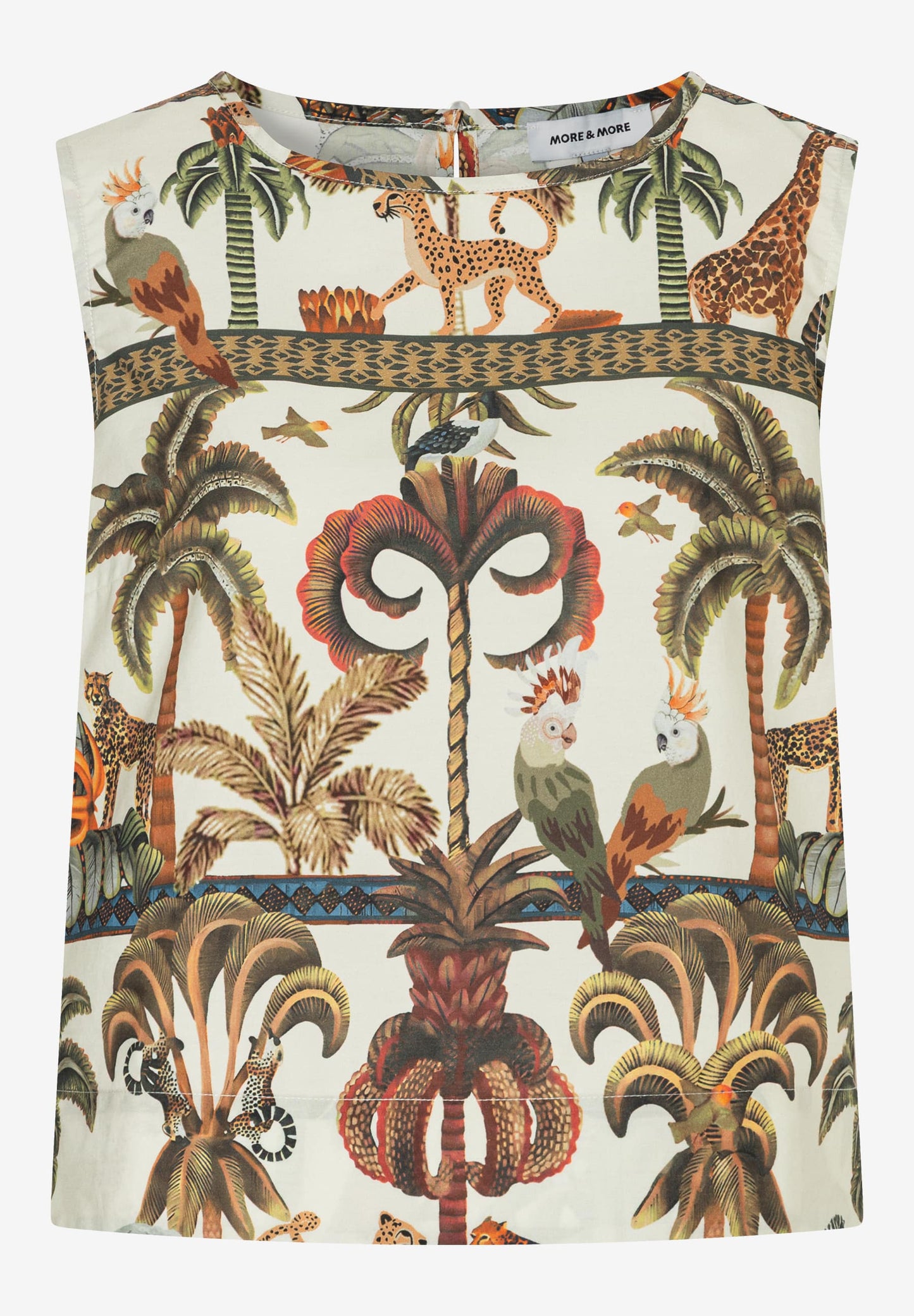 Blusen-Top mit Jungle-Print