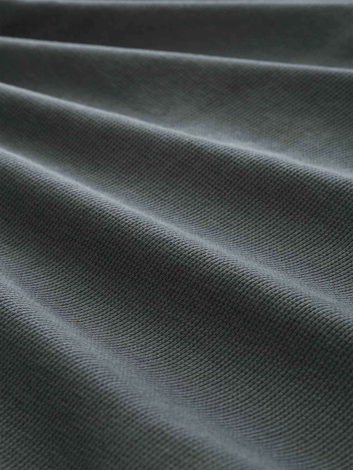 Langarm Poloshirt mit Waffelstruktur