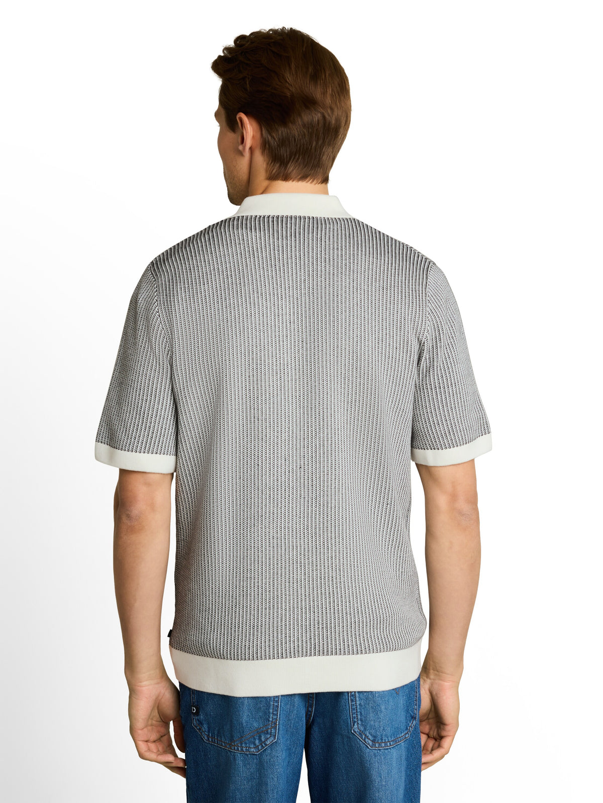 Loose Fit Strickpullover mit Streifen