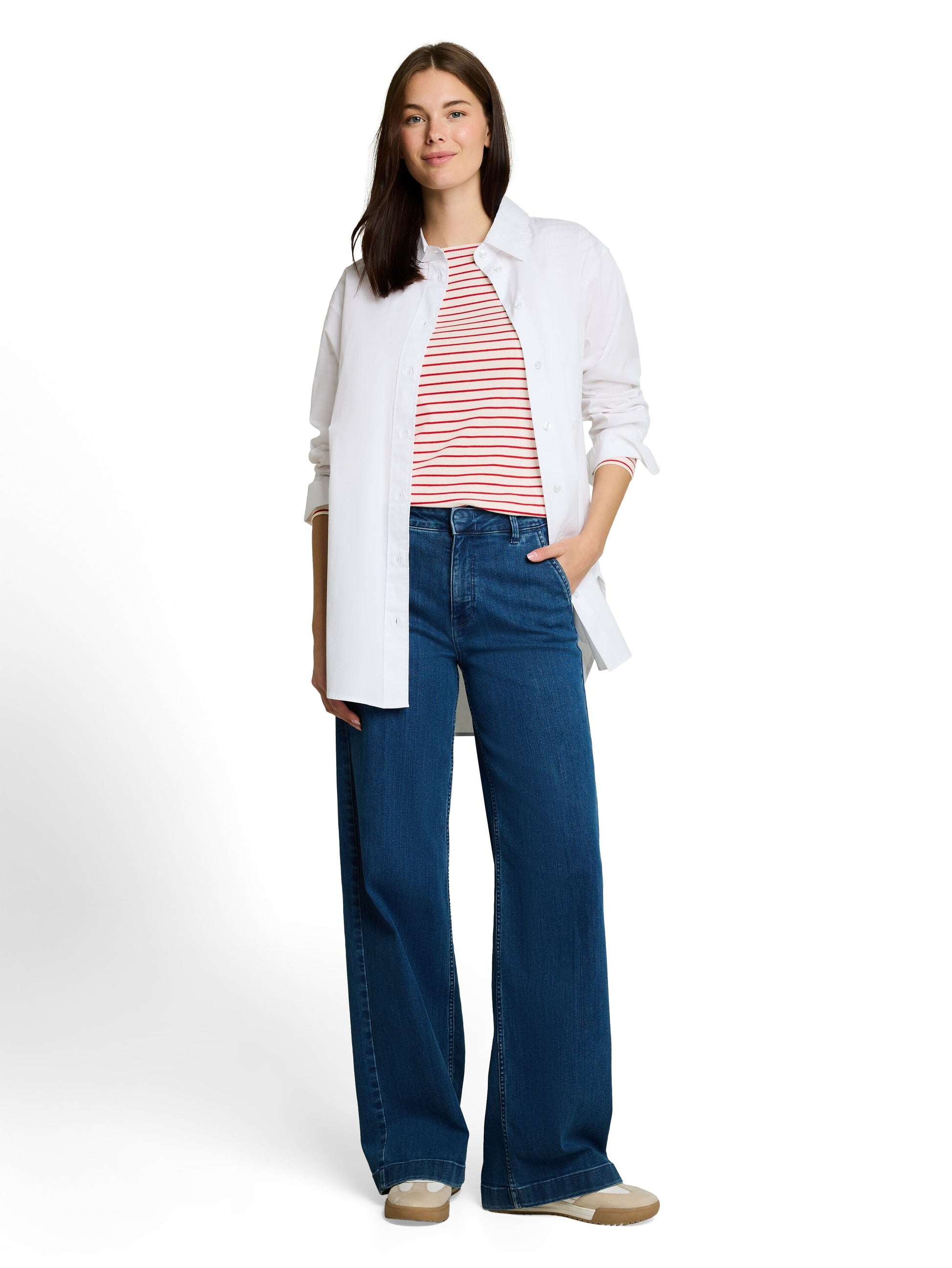 Langarmshirt mit Streifenmuster
