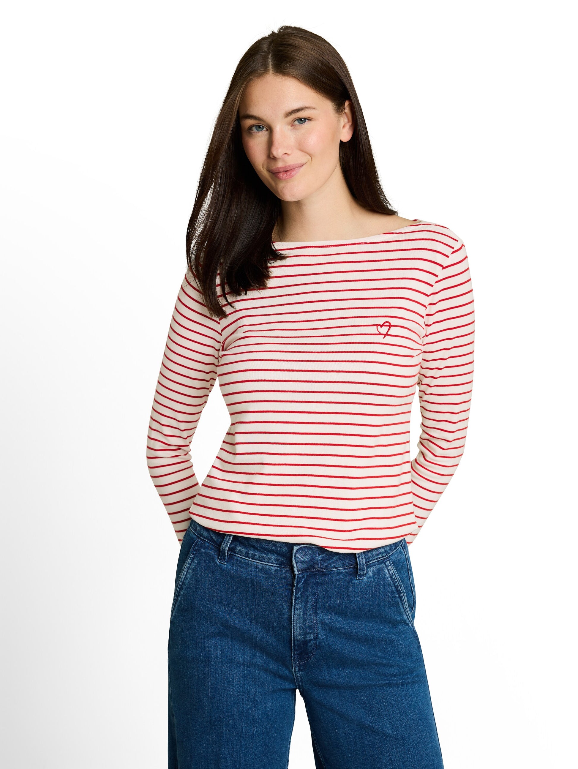 Langarmshirt mit Streifenmuster