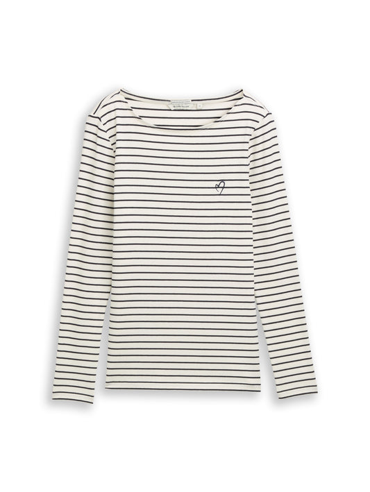 Langarmshirt mit Streifenmuster