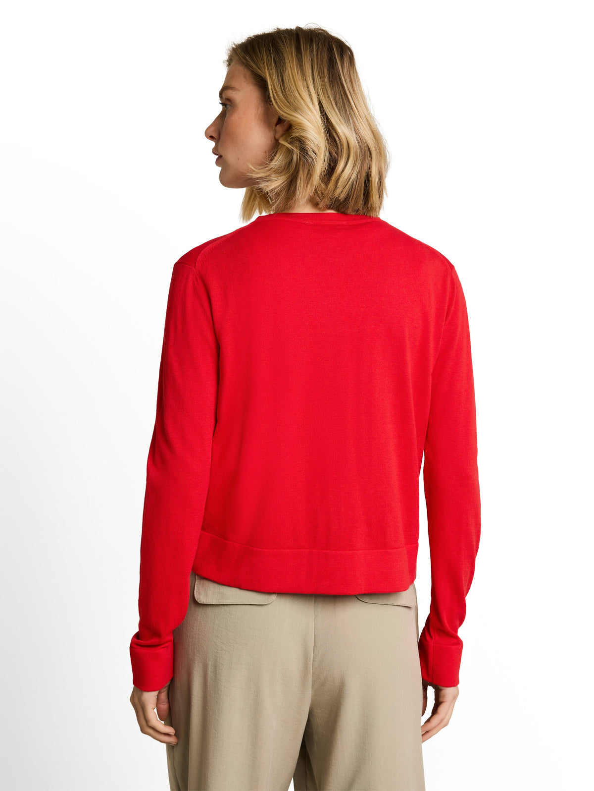 Cardigan mit Seidenanteil