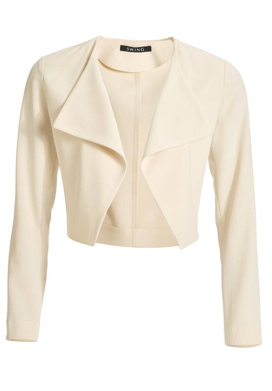 Verkürzter Blazer aus Webware