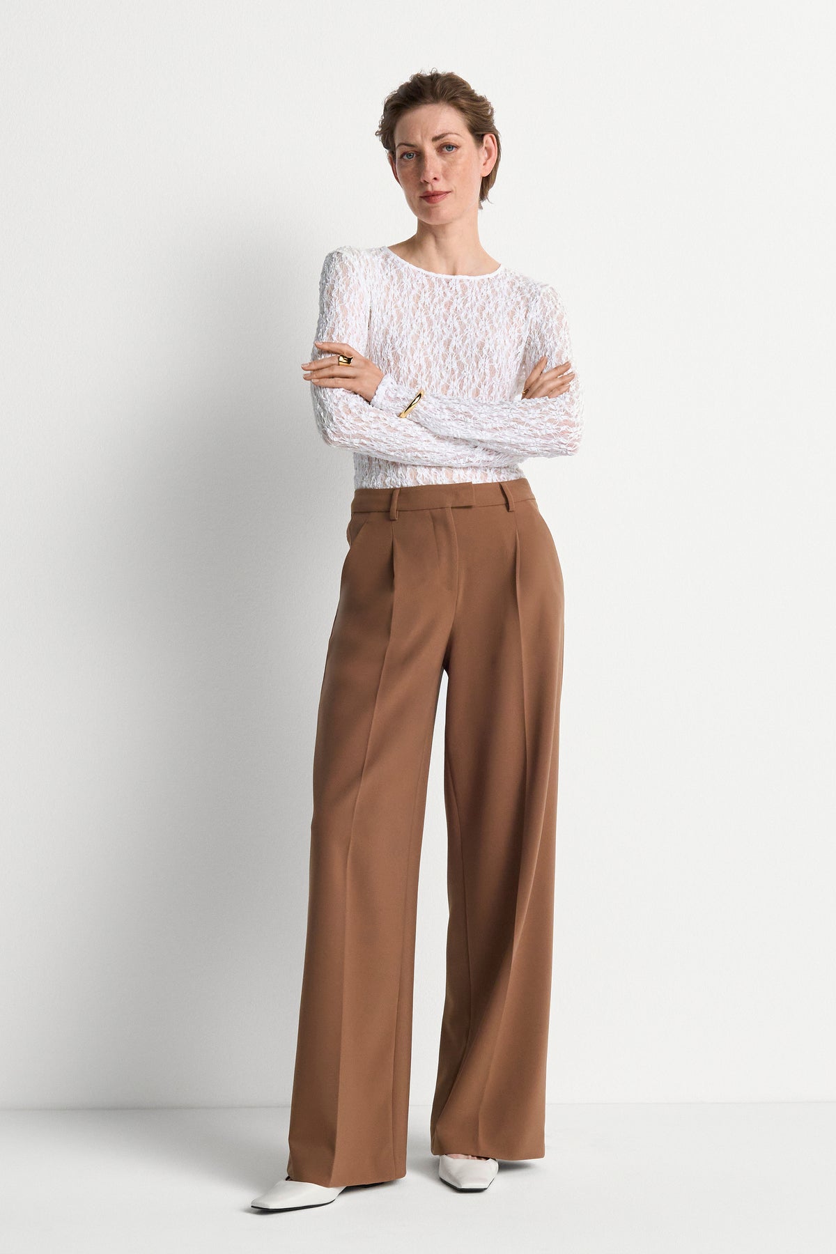 Pleated Wide leg