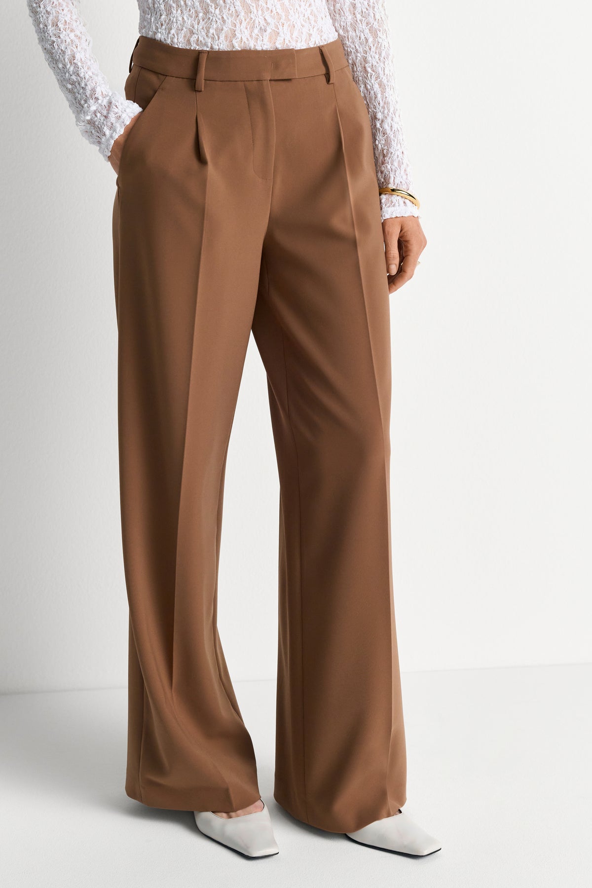 Pleated Wide leg